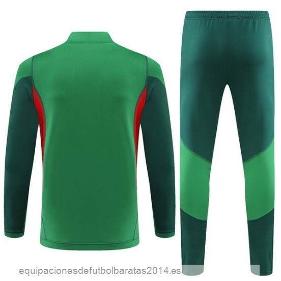 Nuevo Conjunto Completo Sudadera Entrenamiento Mexico 2023 Verde Baratas